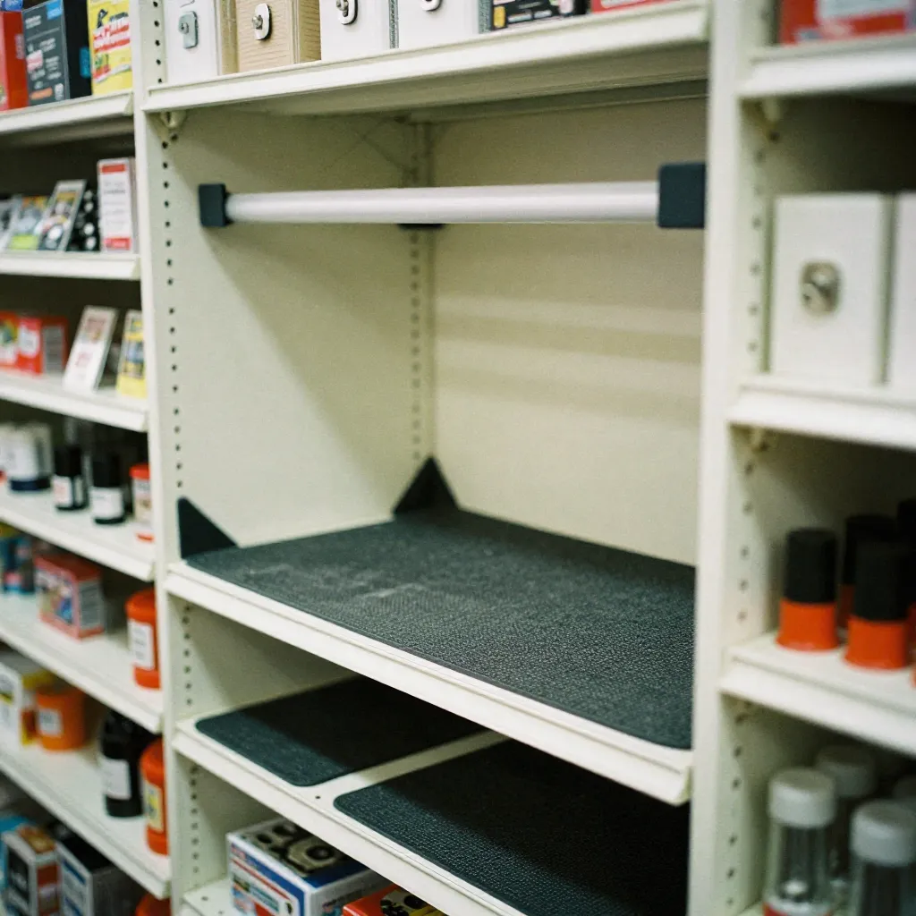 Modern home safety accessories displayed in a clean environment